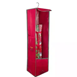 Seasonal Storage>Kirklands Home Red Storage Bag Christmas Hanging Organizer
