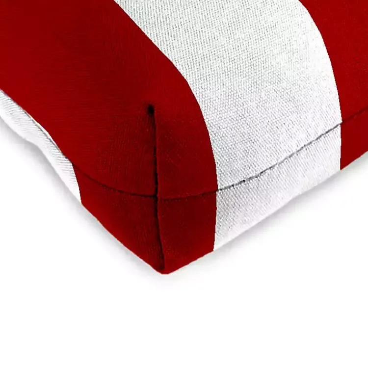Kirklands Home Red Stripe French 2-pc. Outdoor Wicker Cushion Set Online