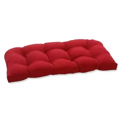 Kirklands Home Tufted Outdoor Loveseat Cushion Red Sale