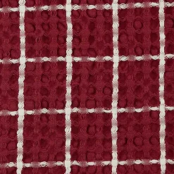 Kirklands Home Windowpane Oversized Dish Towels, Set of 2 Red Sale