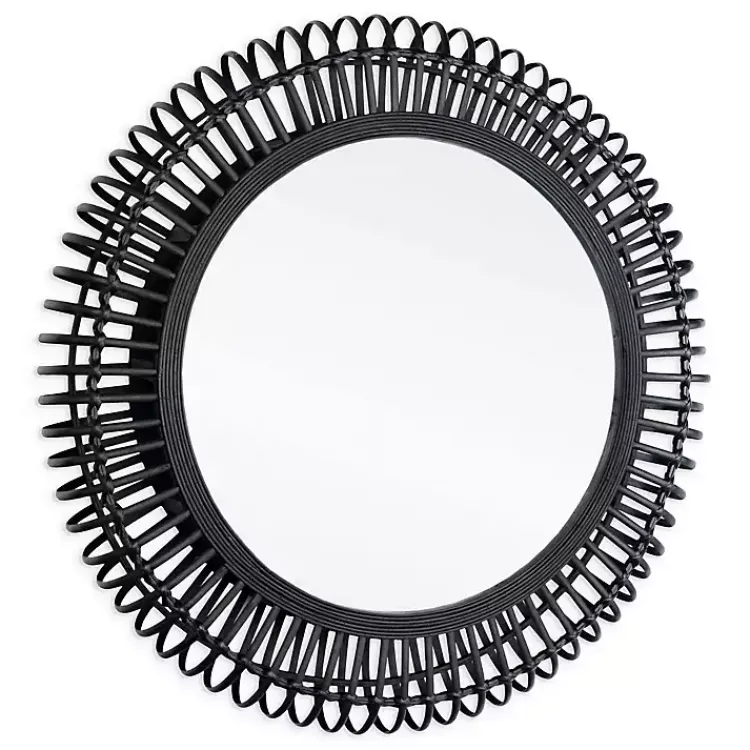 Kirklands Home Reina Black Bamboo Wall Mirror Online