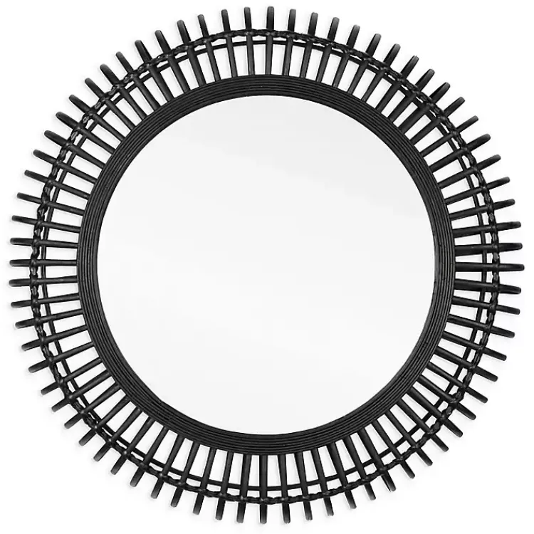 Kirklands Home Reina Black Bamboo Wall Mirror Online
