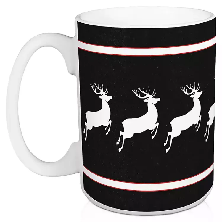 Christmas Dining & Entertaining>Kirklands Home Reindeer Name Mugs, Set of 2