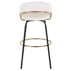 Kirklands Home Remy Swivel Bar Stools, Set of 2 White Hot