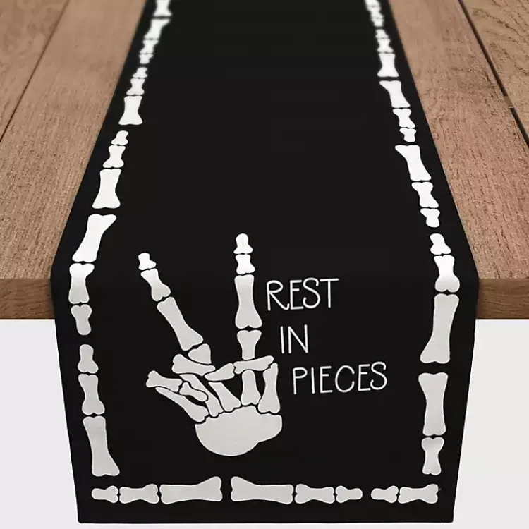 Halloween>Kirklands Home Rest in Pieces Halloween Table Runner, 90 in.