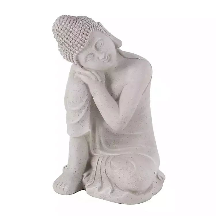 Kirklands Home Resting Buddha Statue Gray Sale