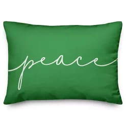 Christmas Pillows>Kirklands Home Reversible Peace and Joy Pillow