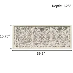 Kirklands Home Rice Paper Henna Medallion Wall Plaque New