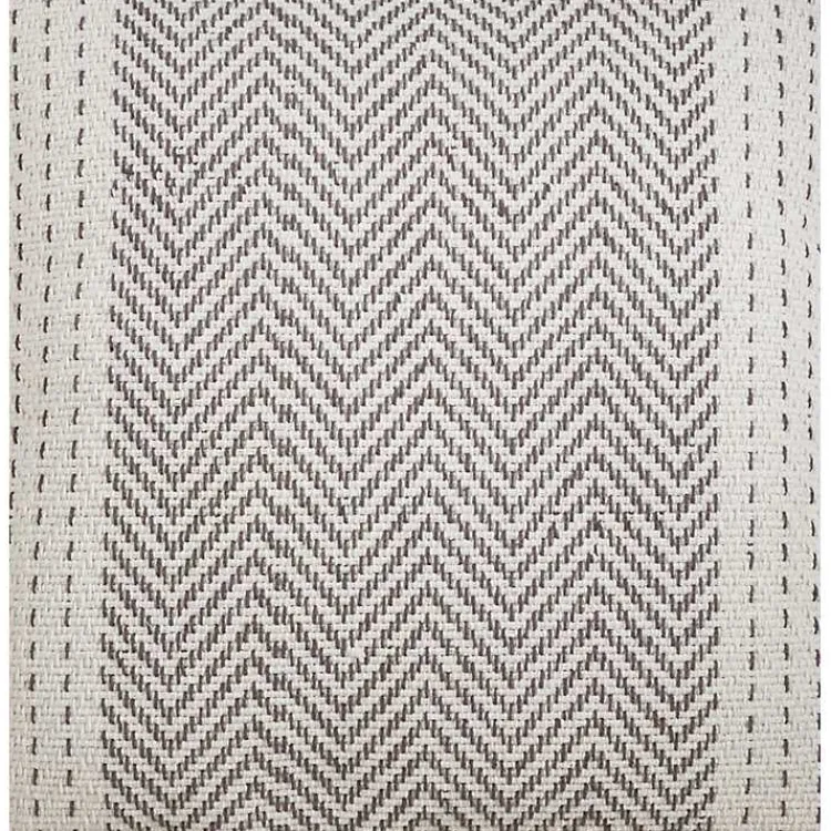 Kirklands Home Rich Gray Kantha Stitch Table Runner Best