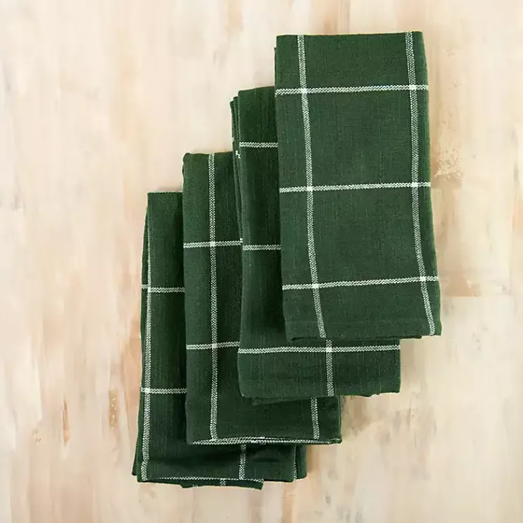 Kirklands Home Robby Forest Napkins, Set of 4 Green Discount