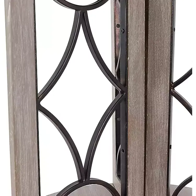 Kirklands Home Roberta Wood Decorative Metal Accent Table Gray Best