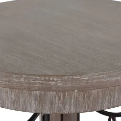 Kirklands Home Roberta Wood Decorative Metal Accent Table Gray Best