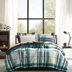 Kirklands Home Roger Plaid 9-pc. Queen Comforter Set Outlet
