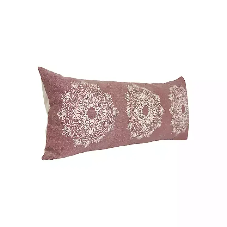 Pillows>Kirklands Home Rose Bohemian Medallion Lumbar Pillow Pink