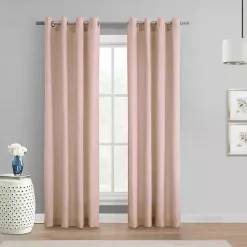 Kirklands Home Rose Crinkle Harmony Curtain Panel, 63 in. Pink Sale