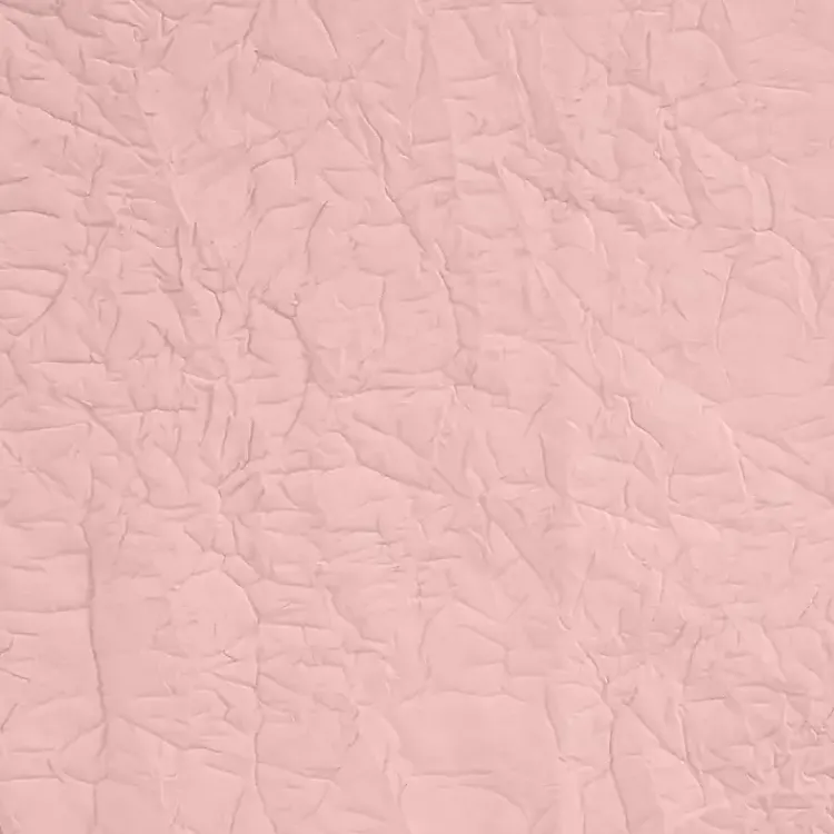 Kirklands Home Rose Crinkle Harmony Curtain Panel, 84 in. Pink New