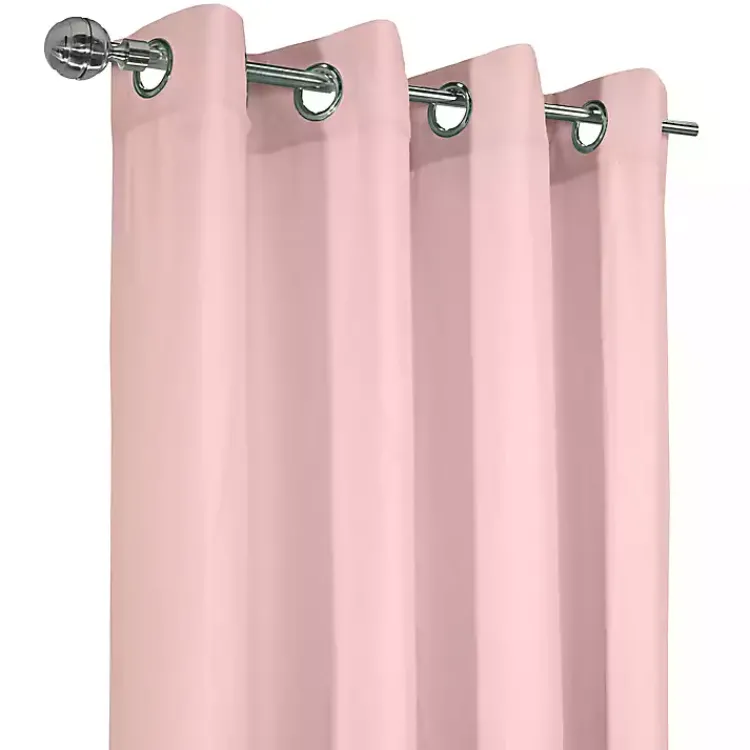 Kirklands Home Rose Crinkle Harmony Curtain Panel, 84 in. Pink New
