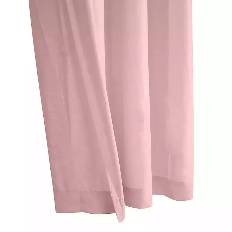 Kirklands Home Rose Crinkle Harmony Curtain Panel, 84 in. Pink New