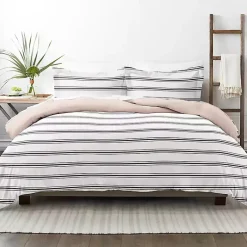 Kirklands Home Rose Pink Echo Stripe 2-pc. Twin Duvet Cover Set Outlet