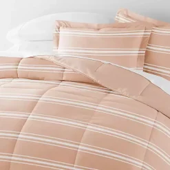 Kirklands Home Rose Striped Reversible 2-pc. Twin Comforter Set Pink Best