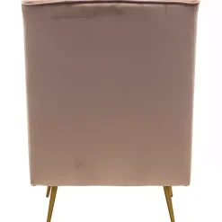 Kirklands Home Rose Velvet Lana Accent Chair Pink