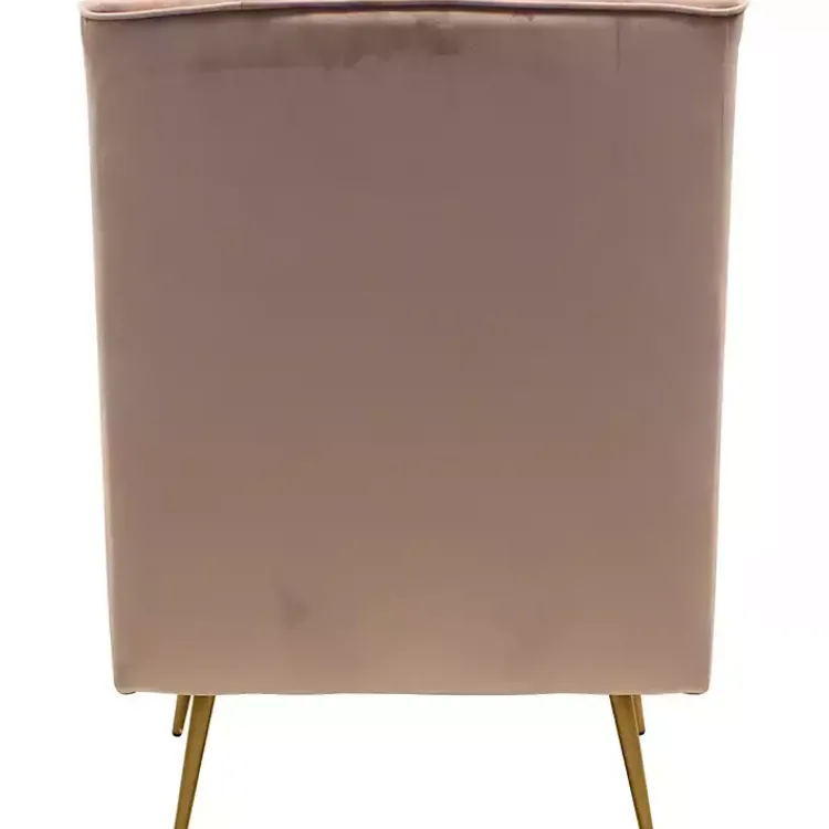 Kirklands Home Rose Velvet Lana Accent Chair Pink
