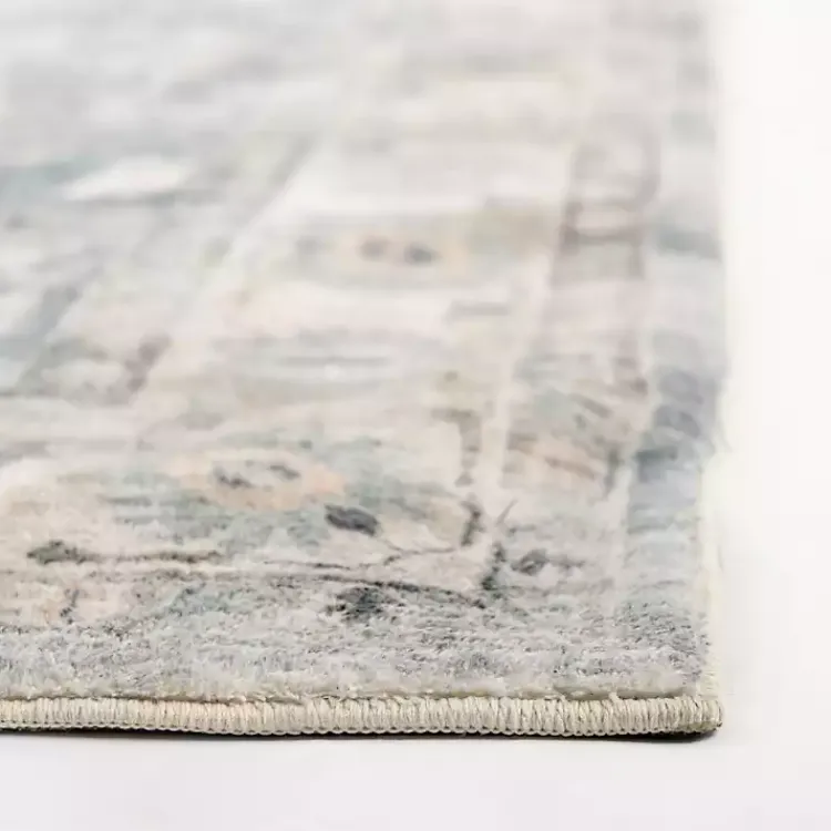 Kirklands Home Rosette Dusty Aqua Area Rug, 7x9 Best