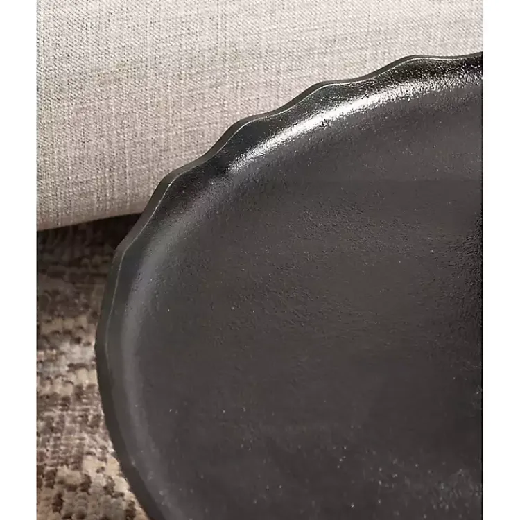Kirklands Home Round Alessia Coffee Table Black Clearance