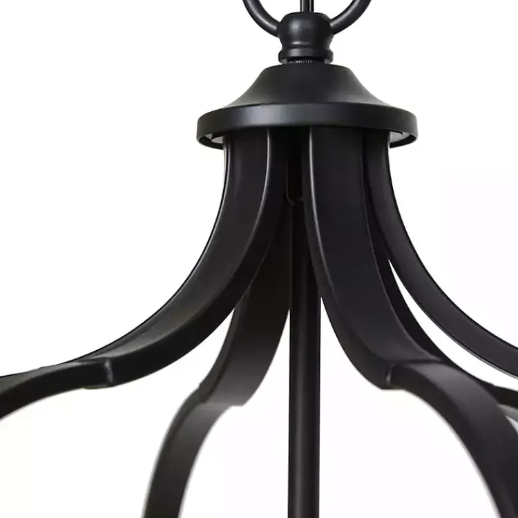 Kirklands Home Round Iron Ornate Pendant Light Black Online