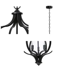 Kirklands Home Round Iron Ornate Pendant Light Black Online
