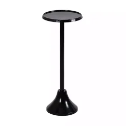 Kirklands Home Round Metal Layla Accent Table Black Online