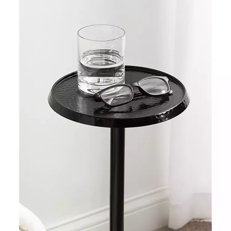 Kirklands Home Round Metal Layla Accent Table Black Online