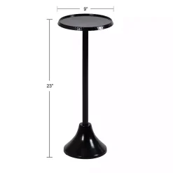 Kirklands Home Round Metal Layla Accent Table Black Online