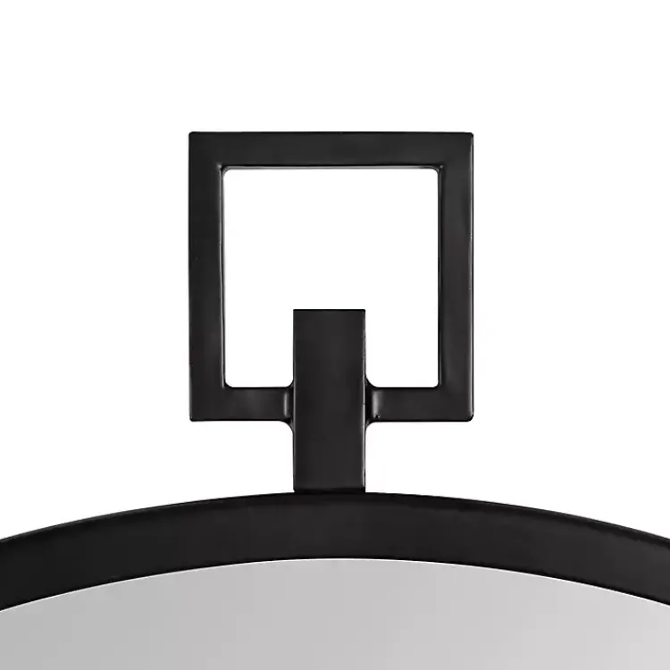 Kirklands Home Round Black Tabb Metal Wall Mirror Online