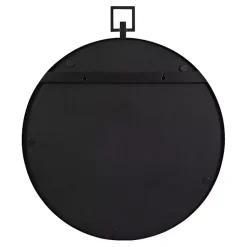 Kirklands Home Round Black Tabb Metal Wall Mirror Online