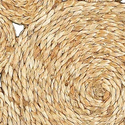 Kirklands Home Round Braided Natural Jute Placemats, Set of 2 Tan