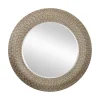 Kirklands Home Round Bronze Woven Texture Wall Mirror Best