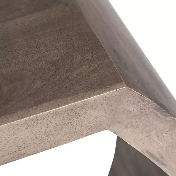 Kirklands Home Round Open Side Table Brown Hot