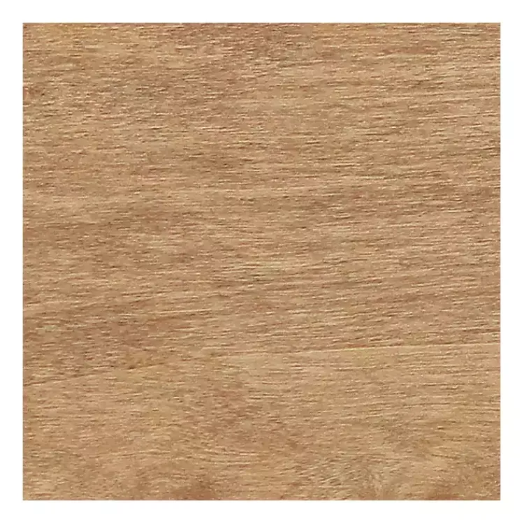 Kirklands Home Round Wood Coffee Bar Tray Brown Outlet
