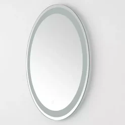 Kirklands Home Round Caspar LED Wall Mirror Clearance