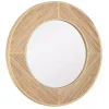 Kirklands Home Round Elyas Natural Rattan Wall Mirror Sale
