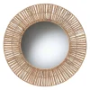 Kirklands Home Round Geona Metal and Seagrass Wall Mirror Best
