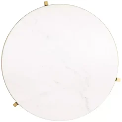 Kirklands Home Round Aguilar Accent Table Gold Outlet