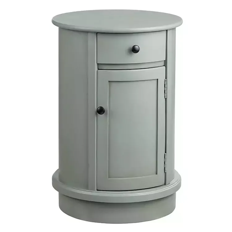 Kirklands Home Round Beckly Accent Table Gray Outlet