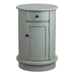 Kirklands Home Round Beckly Accent Table Gray Outlet