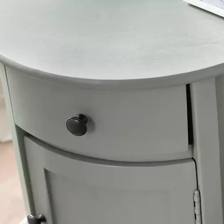 Kirklands Home Round Beckly Accent Table Gray Outlet