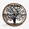 Kirklands Home Round Metal Tree 3-Tier Wall Shelf Outlet