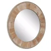 Kirklands Home Round Natural Calona Wood Wall Mirror Sale