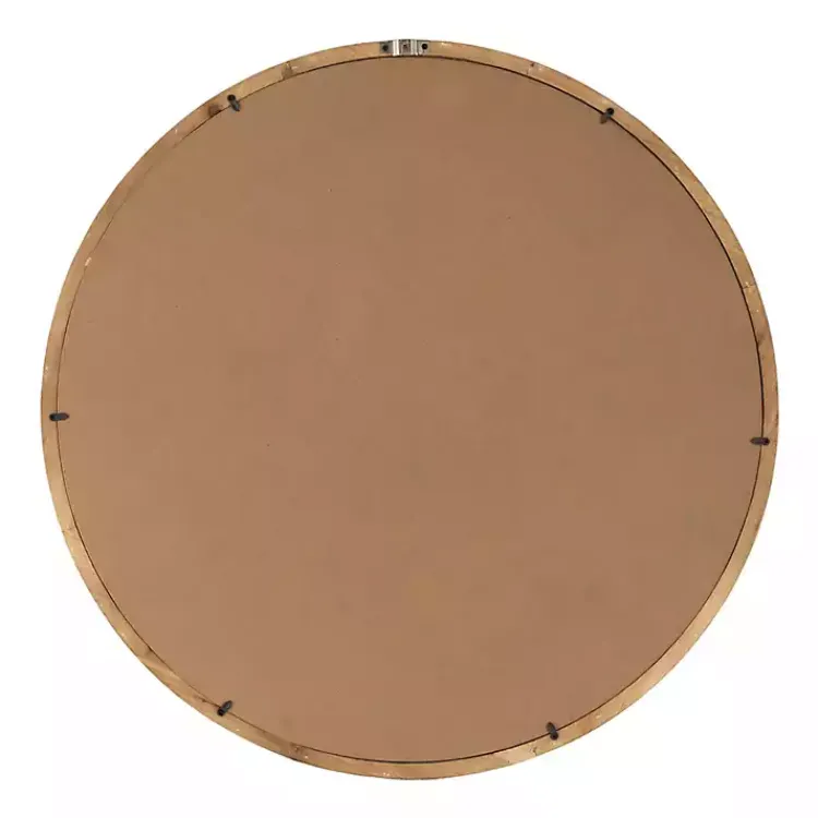 Kirklands Home Round Natural Light Wood Wall Mirror Best