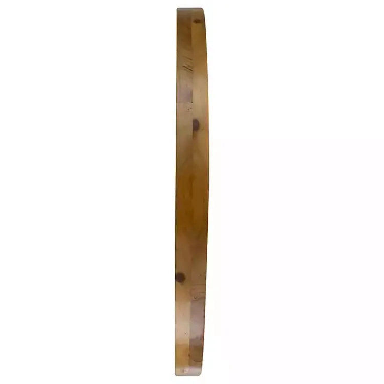 Kirklands Home Round Natural Light Wood Wall Mirror Best